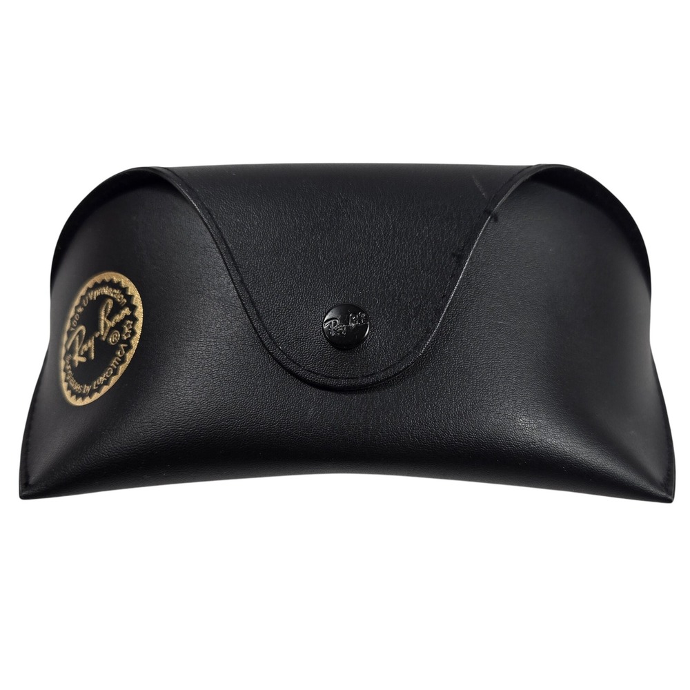 Ray-Ban Sunglasses Case Black‎ Hard Clamshell Eyeglasses Holder New